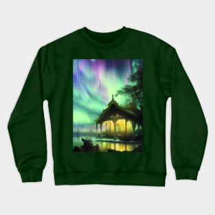 House at the Lake in the Galaxy Crewneck Sweatshirt